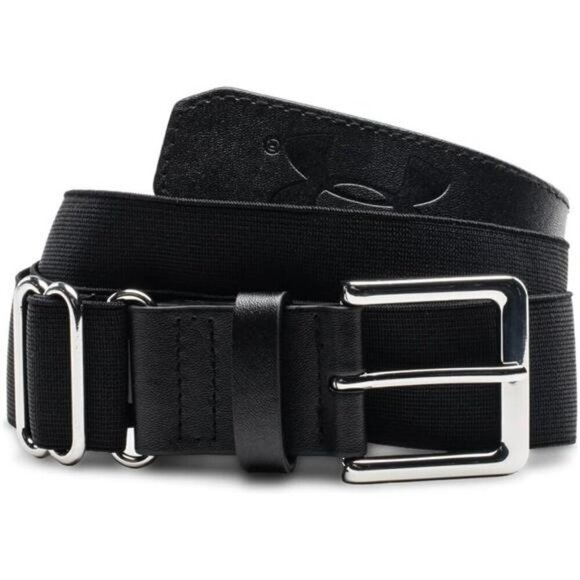 Under Armour Boys Baseball Belt Adjustable Elastic Youth Sports Uniform Black - Picture 1 of 2
